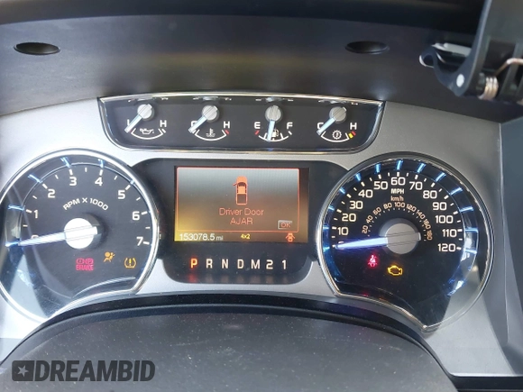 2011 Ford F-150 XL with VIN 1FTFW1EF9BFA24339, listed as a IAAI auction lot 41004651 with 153,078 mi miles and . Bid and sale history available at DreamBid. Image 7.