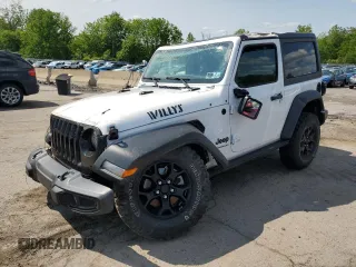 2021 Jeep Wrangler Sport with VIN 1C4GJXANXMW827523, listed as a Copart auction lot 59334145 with 21,031 mi miles and Salvage title. Bid and sale history available at DreamBid. Image 1.