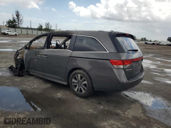 2015 Honda Odyssey Touring Elite with VIN 5FNRL5H90FB129008, listed as a Copart auction lot 47995945 with Not provided miles and Non repairable. Bid and sale history available at DreamBid. Image 2.