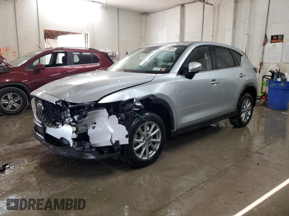 2022 Mazda CX-5 2.5 S Preferred Package with VIN JM3KFBCM8N0604475, listed as a Copart auction lot 85727644 with 17,521 mi miles and Salvage Title. Bid and sale history available at carsss.com. Image 1.
