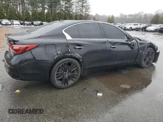 2020 Infiniti Q50 Pure with VIN JN1EV7ARXLM252478, listed as a Copart auction lot 46797865 with Not provided miles and Salvage title. Bid and sale history available at DreamBid. Image 3.