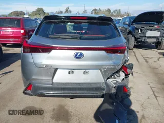 2021 Lexus UX 250h F Sport with VIN JTHE9JBH8M2051954, listed as a IAAI auction lot 40978984 with 60,276 mi miles and . Bid and sale history available at DreamBid. Image 16.
