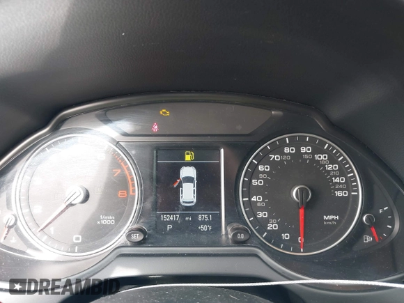 2013 Audi Q5 Premium Plus with VIN WA1LFAFP3DA089658, listed as a IAAI auction lot 41895492 with 152,417 mi miles. Bid and sale history available at carsss.com. Image 7.