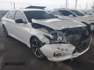 2021 Honda Accord Sport with VIN 1HGCV1F35MA081214, listed as a IAAI auction lot 42462216 with 55,736 mi miles and . Bid and sale history available at DreamBid. Image 1.