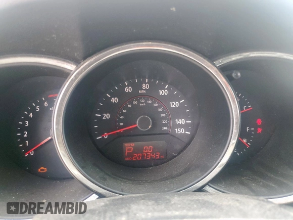 2011 Kia Sorento LX with VIN 5XYKT4A1XBG081472, listed as a Copart auction lot 53398675 with 207,343 mi miles and Clean Title. Bid and sale history available at DreamBid. Image 9.