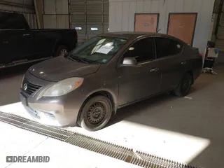 2014 Nissan Versa S Plus with VIN 3N1CN7AP6EL829607, listed as a IAAI auction lot 41781607 with 160,560 mi miles. Bid and sale history available at carsss.com. Image 2.