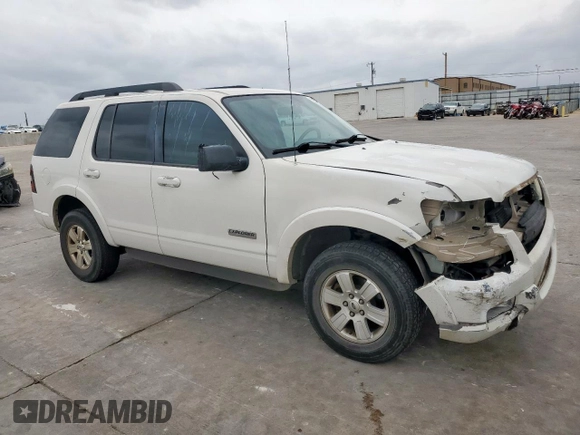 2008 Ford Explorer XLT with VIN 1FMEU63E08UA33875, listed as a Copart auction lot 54851655 with 166,968 mi miles and Salvage title. Bid and sale history available at DreamBid. Image 4.