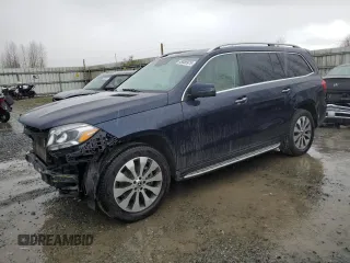 2018 Mercedes-Benz GLS with VIN 4JGDF6EE2JB032506, listed as a Copart auction lot 48058975 with 83,155 mi miles and Salvage Title. Bid and sale history available at carsss.com. Image 1.