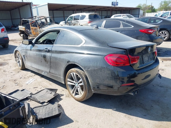2019 BMW 4 Series 430i with VIN WBA4W3C51KAG91397, listed as a IAAI auction lot 41871270 with 108,701 mi miles and . Bid and sale history available at carsss.com. Image 3.