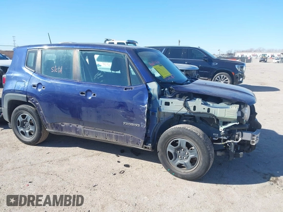2017 Jeep Renegade Sport z VIN ZACCJAAH4HPF74031, wystawiony jako IAAI lot #41391549 z przebiegiem 81 780 mil mil oraz . Historia ofert i sprzedaży dostępna na DreamBid. Obrazek 1.