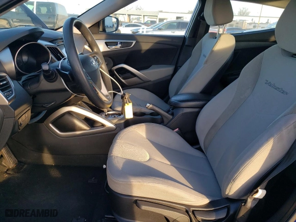 2012 Hyundai Veloster w/Black Int with VIN KMHTC6AD9CU030129, listed as a Copart auction lot 41676085 with 98,920 mi miles and Salvage Title. Bid and sale history available at carsss.com. Image 7.
