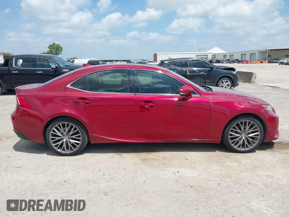 2015 Lexus IS 250 with VIN JTHBF1D2XF5077235, listed as a IAAI auction lot 42562762 with 104,674 mi miles and . Bid and sale history available at DreamBid. Image 13.