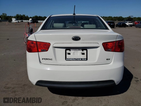 2010 Kia Forte EX with VIN KNAFU4A2XA5225999, listed as a Copart auction lot 70195434 with 61,816 mi miles and Salvage Title. Bid and sale history available at carsss.com. Image 6.