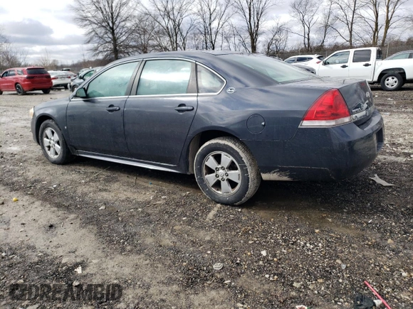 2009 Chevrolet Impala LT with VIN 2G1WT57K291106921, listed as a Copart auction lot 48038435 with 166,315 mi miles and Salvage Title. Bid and sale history available at DreamBid. Image 2.