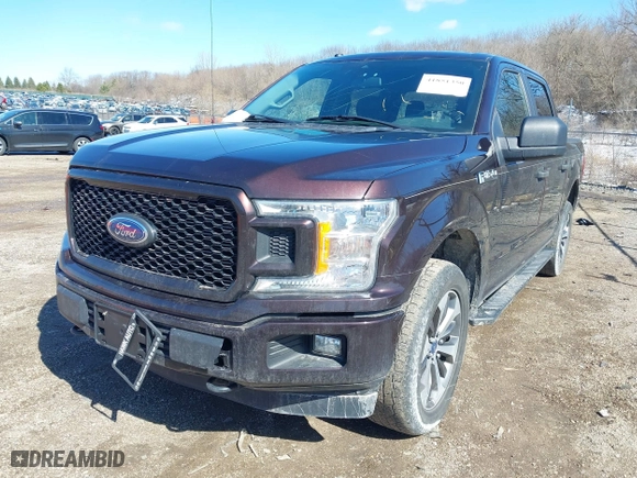 2019 Ford F-150 XL with VIN 1FTEW1E57KKD43068, listed as a IAAI auction lot 41851350 with 98,129 mi miles. Bid and sale history available at carsss.com. Image 17.