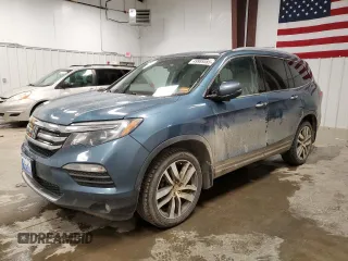 2016 Honda Pilot Elite with VIN 5FNYF6H00GB127495, listed as a Copart auction lot 49989585 with 115,037 mi miles and Salvage Title. Bid and sale history available at carsss.com. Image 1.
