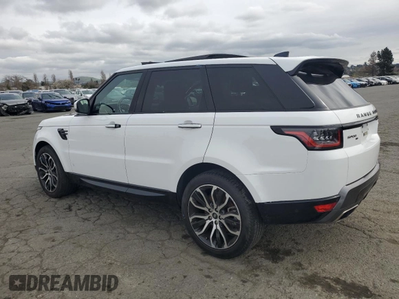 2022 Land Rover Range Rover Sport HSE Silver Edition with VIN SALWR2SU0NA203900, listed as a Copart auction lot 47750885 with 8,415 mi miles and Salvage title. Bid and sale history available at DreamBid. Image 2.