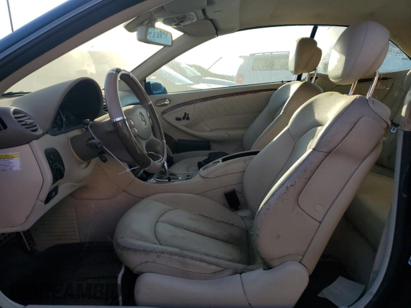 2008 Mercedes-Benz CLK-Class 3.5L with VIN WDBTK56G38T091928, listed as a Copart auction lot 61878514 with 124,845 mi miles and Clean Title. Bid and sale history available at carsss.com. Image 7.