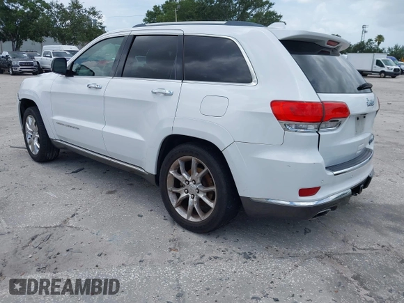2014 Jeep Grand Cherokee Summit z VIN 1C4RJEJG1EC357948, wystawiony jako IAAI lot #42498652 z przebiegiem 213 715 mil mil oraz . Historia ofert i sprzedaży dostępna na DreamBid. Obrazek 3.