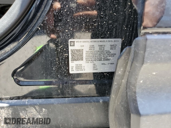 2021 GMC Terrain SLT с VIN 3GKALPEV4ML334957, выставлен на аукционе Copart как лот 57594815 с пробегом 86 544 миль миль и Списание • Salvage title. История ставок и продаж доступна на DreamBid. Изображение 13.