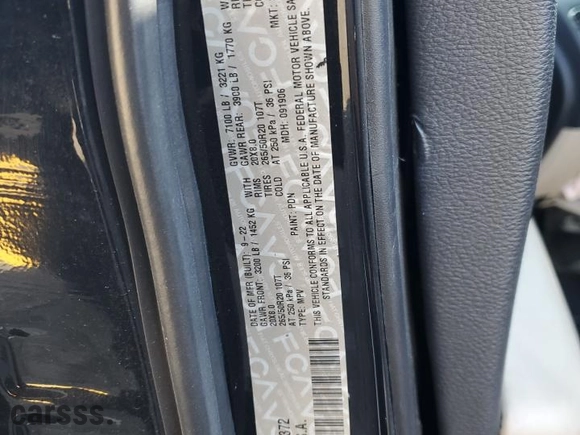 2022 Dodge Durango R/T with VIN 1C4SDJCT7NC222372, listed as a Copart auction lot 48017015 with NaN miles and Salvage Title. Bid and sale history available at carsss.com. Image 14.