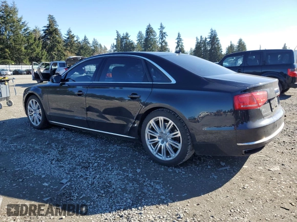 2013 Audi A8 4.0L with VIN WAUR2AFD4DN010442, listed as a Copart auction lot 47220315 with 154,058 mi miles and Clean title. Bid and sale history available at DreamBid. Image 2.