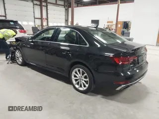 2019 Audi A4 Premium Plus with VIN WAUENAF48KA041431, listed as a IAAI auction lot 41977177 with 53,537 mi miles. Bid and sale history available at carsss.com. Image 3.