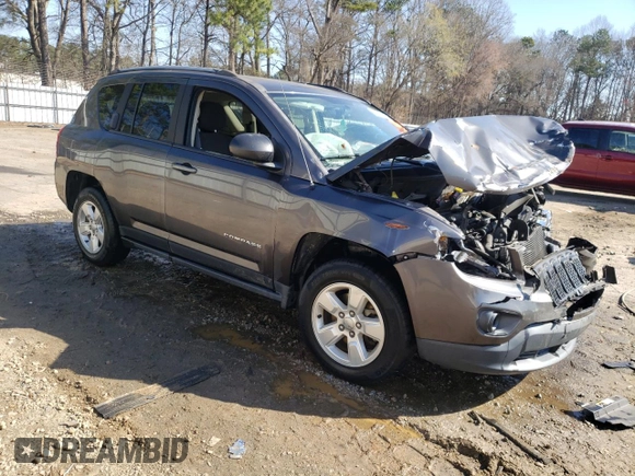 2016 Jeep Compass 75th Anniversary with VIN 1C4NJCBB2GD716954, listed as a Copart auction lot 48696415 with 0 mi miles and Salvage Title. Bid and sale history available at carsss.com. Image 4.