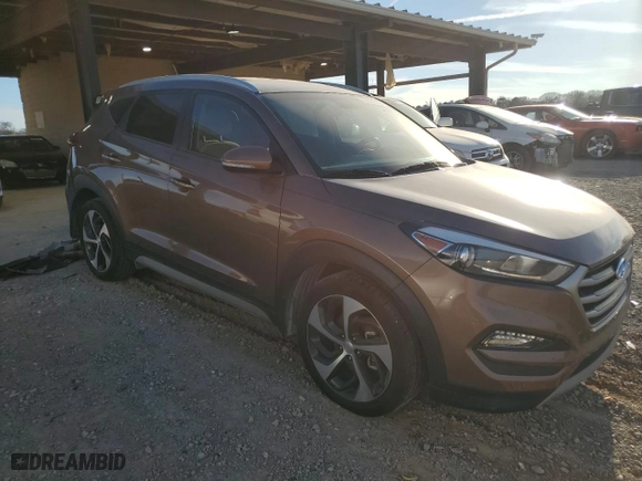 2017 Hyundai Tucson Value with VIN KM8J33A25HU455293, listed as a Copart auction lot 48824315 with 27,723 mi miles and Salvage Title. Bid and sale history available at carsss.com. Image 4.
