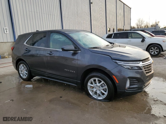 2023 Chevrolet Equinox LT with VIN 3GNAXKEG1PS109272, listed as a Copart auction lot 78228634 with 32,076 mi miles and Salvage Title. Bid and sale history available at carsss.com. Image 4.