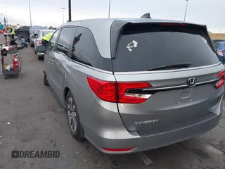 2022 Honda Odyssey EX-L with VIN 5FNRL6H77NB041754, listed as a IAAI auction lot 41791425 with 15,306 mi miles and . Bid and sale history available at DreamBid. Image 3.