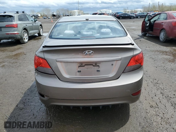 2013 Hyundai Accent GLS with VIN KMHCT4AE1DU336921, listed as a Copart auction lot 55350015 with 188,916 mi miles and Clean title. Bid and sale history available at DreamBid. Image 6.