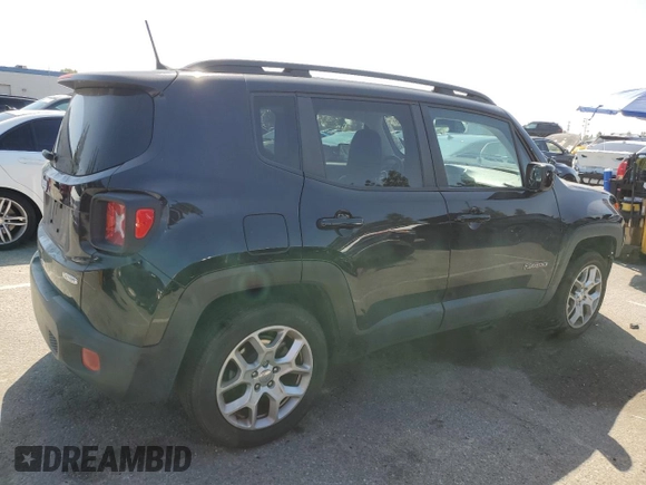 2018 Jeep Renegade Latitude with VIN ZACCJABB9JPH49826, listed as a Copart auction lot 55145805 with 97,752 mi miles and Salvage Title. Bid and sale history available at DreamBid. Image 3.