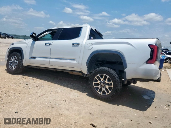2024 Toyota Tundra 1794 Edition with VIN 5TFMC5DB7RX072710, listed as a Copart auction lot 57221845 with 18,763 mi miles and Clean title. Bid and sale history available at DreamBid. Image 2.