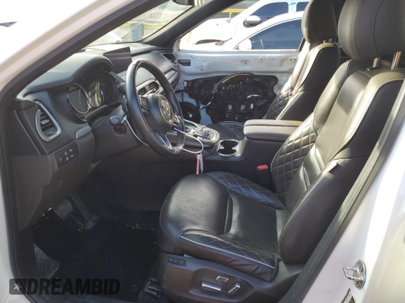 2021 Mazda CX-9 Signature with VIN JM3TCBEY4M0504837, listed as a Copart auction lot 47611595 with 85,491 mi miles and Salvage Title. Bid and sale history available at DreamBid. Image 7.