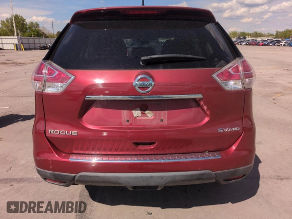 2015 Nissan Rogue SV with VIN KNMAT2MV4FP509263, listed as a Copart auction lot 56246435 with 108,725 mi miles and Clean Title. Bid and sale history available at DreamBid. Image 6.