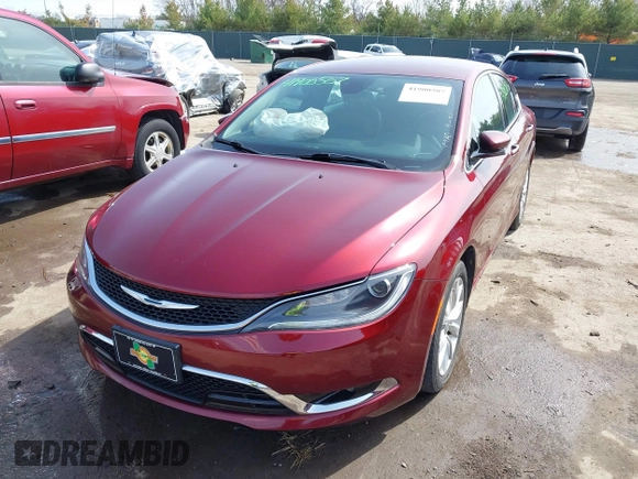 2015 Chrysler 200 C with VIN 1C3CCCCB3FN734831, listed as a IAAI auction lot 41900507 with 146,401 mi miles. Bid and sale history available at carsss.com. Image 17.