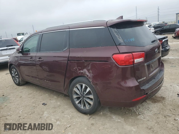 2015 Kia Sedona EX with VIN KNDMC5C13F6063903, listed as a Copart auction lot 44789095 with 108,378 mi miles and Salvage Title. Bid and sale history available at carsss.com. Image 2.