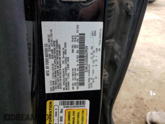 2016 Lincoln MKZ Hybrid with VIN 3LN6L2LUXGR629959, listed as a Copart auction lot 51442185 with Not provided miles and Salvage title. Bid and sale history available at DreamBid. Image 14.