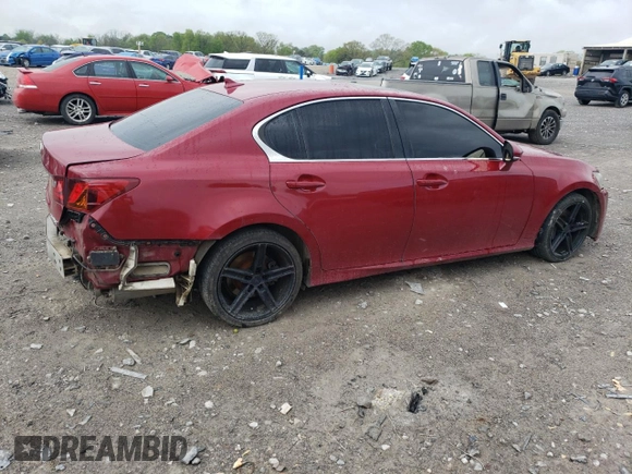 2013 Lexus GS 350 with VIN JTHBE1BL9D5008581, listed as a Copart auction lot 52741535 with 148,587 mi miles and Salvage Title. Bid and sale history available at carsss.com. Image 3.