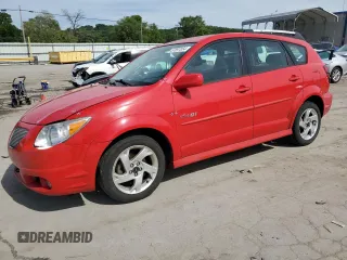 2006 Pontiac Vibe GT with VIN 5Y2SN65L76Z448997, listed as a Copart auction lot 57897854 with 131,498 mi miles and Salvage Title. Bid and sale history available at carsss.com. Image 1.
