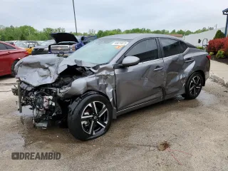 2024 Nissan Sentra SV z VIN 3N1AB8CV6RY244522, wystawiony jako Copart lot #55070675 z przebiegiem 21 821 mil mil oraz Nie do naprawy • Non repairable. Historia ofert i sprzedaży dostępna na DreamBid. Obrazek 1.