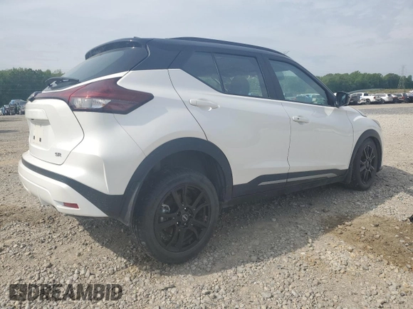 2023 Nissan Kicks SR with VIN 3N1CP5DV8PL506994, listed as a Copart auction lot 54228385 with 27,227 mi miles and Salvage Title. Bid and sale history available at DreamBid. Image 3.