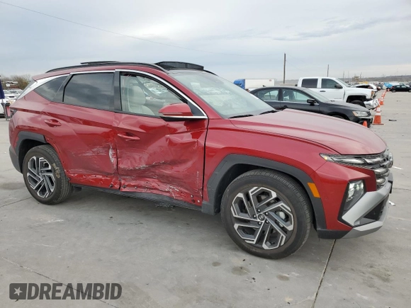 2025 Hyundai Tucson Limited with VIN 5NMJE3DE0SH458413, listed as a Copart auction lot 89299505 with 2,830 mi miles and Salvage Title. Bid and sale history available at carsss.com. Image 4.