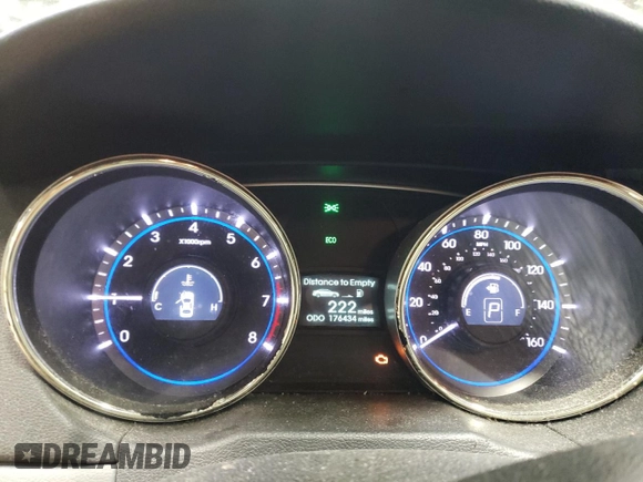 2013 Hyundai Sonata Limited with VIN 5NPEC4AC4DH652285, listed as a Copart auction lot 42961765 with 176,434 mi miles and Salvage Title. Bid and sale history available at DreamBid. Image 9.