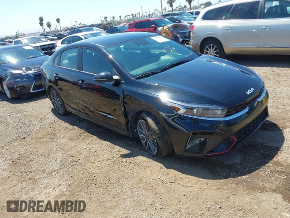 2023 Kia Forte GT-Line with VIN 3KPF54AD6PE672764, listed as a IAAI auction lot 42001535 with 18,907 mi miles. Bid and sale history available at carsss.com. Image 1.