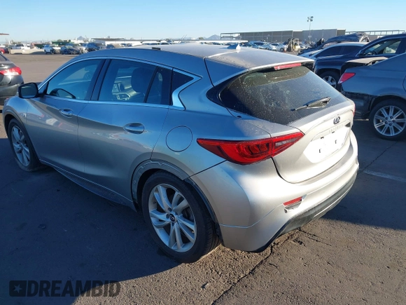 2018 Infiniti QX30 Luxury with VIN SJKCH5CPXJA057522, listed as a IAAI auction lot 41070985 with 79,007 mi miles and . Bid and sale history available at DreamBid. Image 3.