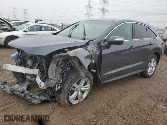 2014 Acura RDX Tech Pkg with VIN 5J8TB4H54EL022976, listed as a Copart auction lot 43689255 with 0 mi miles and Salvage Title. Bid and sale history available at carsss.com. Image 1.