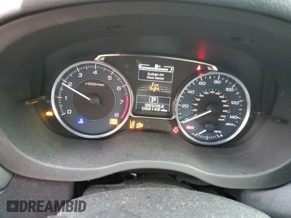 2015 Subaru Crosstrek Premium with VIN JF2GPAFC6F8319688, listed as a Copart auction lot 62822095 with 98,149 mi miles and Salvage title. Bid and sale history available at DreamBid. Image 9.