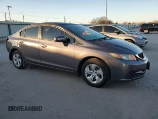 2014 Honda Civic Sedan LX with VIN 19XFB2F50EE041570, listed as a Copart auction lot 43700395 with 142,198 mi miles and Salvage Title. Bid and sale history available at carsss.com. Image 4.